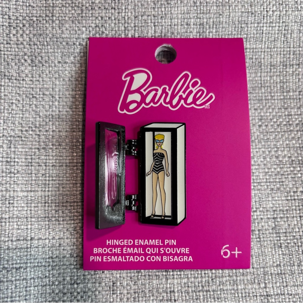 Barbie Doll Box Hinged Enamel Pin